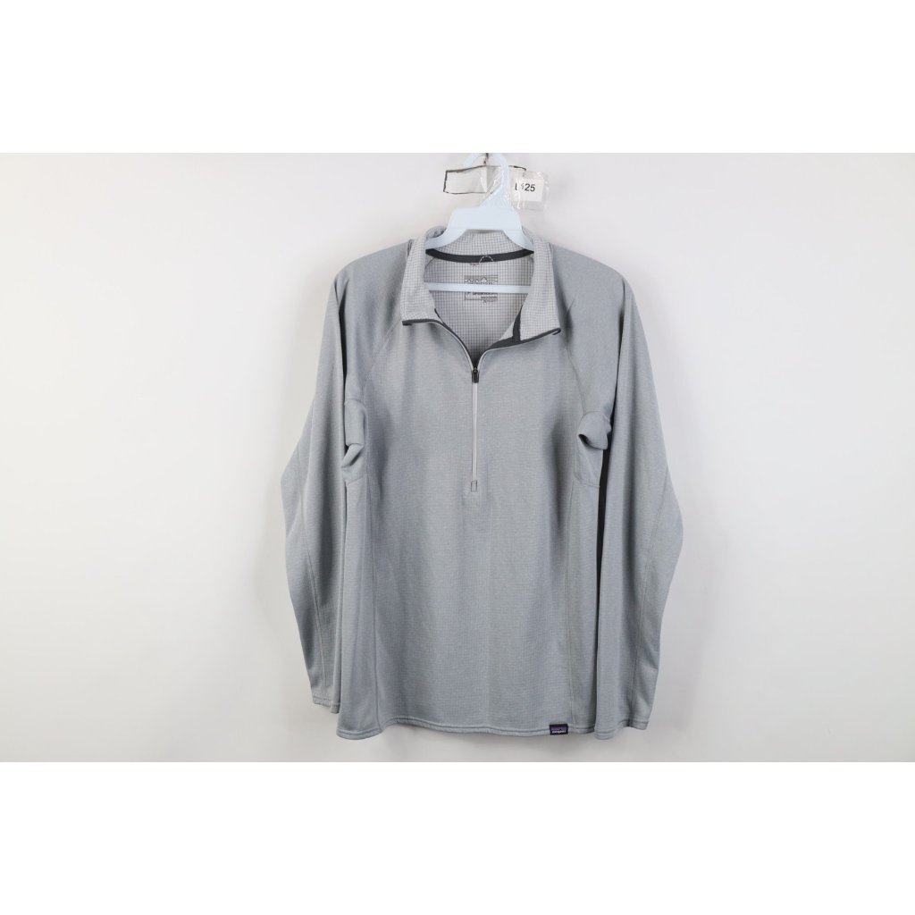 Patagonia Capilene Womens Large Polartec Fleece Lined Half Zip Pullover Sweater